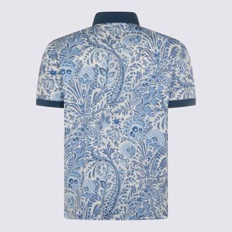 Etro Mens T-Shirts And Polos Light Blue _100 % Co