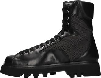 MUGLER Boots zwart - Heren - Veterlaarzen - Zwart - 42 EU - Leer - Schoenen
