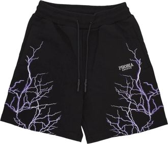 Phobia Archive Lightning Shorts - Heren - Korte Broeken - Zwart - XL - Katoen - Korte Broeken