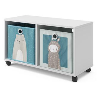 Vicco Estanter&iacute;a Infantil, Blanco, 72 X 42.4 Cm Con 2 Cajas Plegables