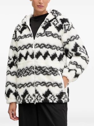 Columbia Rare Escape jack met geometrisch patroon en ritssluiting - Wit