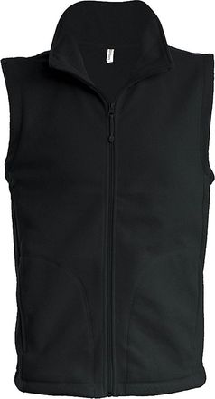 Kariban Mens Luca Fleece Gilet Jacket (L) (Black)