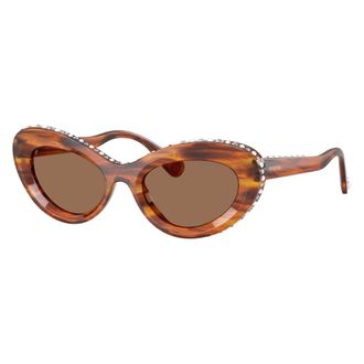 Swarovski Sunglasses, unisex, Brown, Size: 51 MM 0Sk6061U