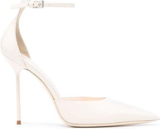 PARIS TEXAS Lidia Ankle Strap Pomp - Dames - Pumps - Wit - 39 EU - Leer - Schoenen
