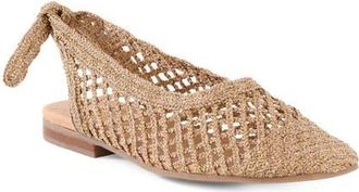 Seychelles Birdie Woven Flat in Gold at Nordstrom, Size 8.5