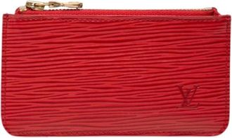 Louis Vuitton Pre-owned Coin Purse - Dames - Vintage Accessoires - Rood - ONE Size - Leer - Vintage
