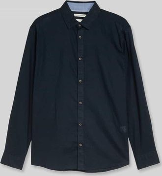 Tom Tailor Regular Fit Freizeithemd aus Leinen-Baumwolle-Mix in Marine, Gr&ouml;&szlig;e XXXL
