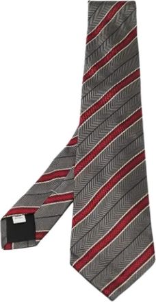 Valentino Pre-owned Silk home-office - Heren - Vintage Accessoires - Grijs - ONE Size - Tweed - Vintage
