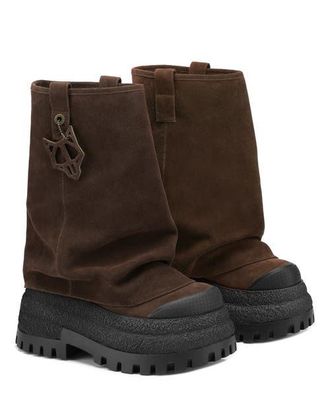 Naked Wolfe Disturb Leather Boot in Brown at Nordstrom, Size 9