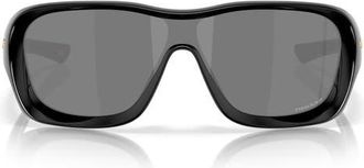Oakley 130mm Prizm Shield Sunglasses in Shiny Black at Nordstrom