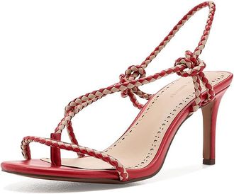 Rebecca Minkoff Jayce Womens Dress Sandals Red/Nude : 9.5 M, Leather