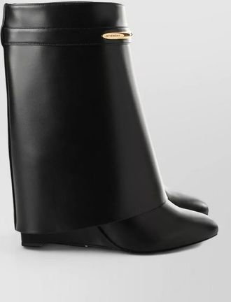 Givenchy ankle boots lace up pointed toe wedges