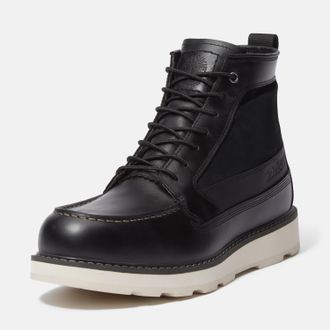 Timberland Schn&uuml;rboots TIMBERLAND BRITTON MILLSMID LACE UP WATERPROOF BOOT, Herren, Gr. 41,5, schwarz (schwarz full grain), Leder, Schuhe Schn&uuml;rboots, Winterstie