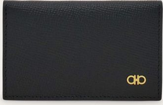 Ferragamo Men Micro Gancini credit card holder Black
