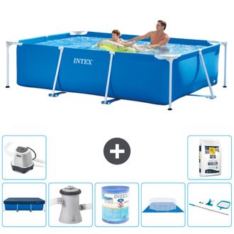 Intex Piscina Con Estructura Rectangular - 260x160x65 Cm - 7-piezas S40095