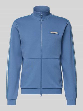 Emporio Armani Sweatjacke aus Baumwoll-Mix in Sky, Gr&ouml;&szlig;e XXXL