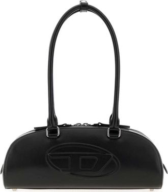Diesel 1DR Dome Schoudertas - Heren - Schoudertassen - Zwart - ONE Size - Leer - Tassen