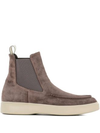 Officine Creative suede Chelsea boots - women - Calf Suede/Calf Leather/Rubber - 37 1/2 - Brown