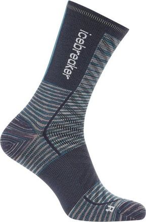 Icebreaker Merino Blend Run+ Ultralight Crew Fusion Dye Laufsocken für Herren | blau/grau