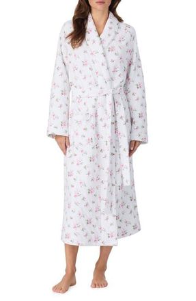 Eileen West Quilted Ballet Robe in Pink Bouqet at Nordstrom, Size Small
