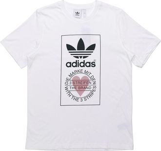 adidas originals Love Printing Short Sleeve White GK7165