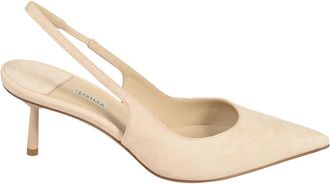 Le Silla Puntige Slingback Pumps - Dames - Pumps - Beige - 37 1/2 EU - Leer - Schoenen