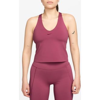 Nike Universa Medium Support Padded Sports Bra Tank in Sweet Berry at Nordstrom Rack, Size Medium Regular