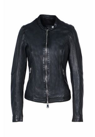 Freaky Nation Lederjacke FREAKY NATION New Tula-FN, Damen, Gr. XXL(44), schwarz, Oberstoff: 100% Schafsleder; Futter 100% Baumwolle, figurbetont, Jacken Lederjacke