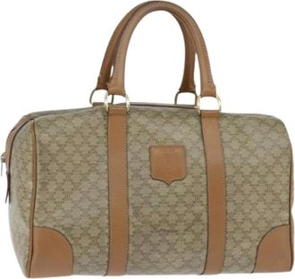 Celine Pre-owned Weekend Bags, female, Beige, Size: ONE SIZE Pre-owned Canvas Weekend Bag