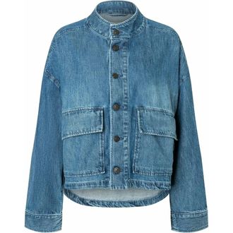 Gang Jacks - Dames - Jassen - Blauw - Maat: S Zijde