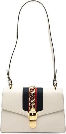 Gucci Pre-owned Shoulder Bags, female, White, Size: ONE SIZE Pre-owned Vintage Shoulder Bag