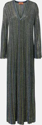 Missoni Vestido de fiesta de lam&eacute; a rayas