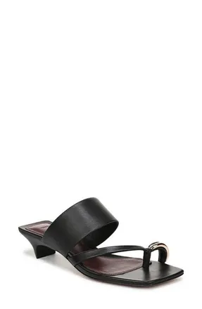 Vince Stacy Toe Loop Sandal in Black at Nordstrom, Size 5.5