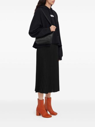 Maison Margiela Logo Cotton Hoodie - Black