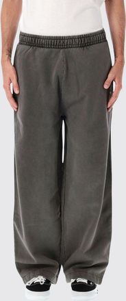 Obey Pantaloni jogging in jersey di cotone a gamba larga con coulisse