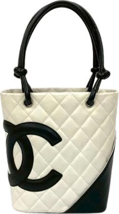 Chanel Bolso de mano peque&ntilde;o Pre-owned Cambon Line - Pre-owned - Mujer - Blanco - ONE SIZE