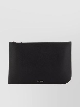 Alexander McQueen leather crossbody clutch bag