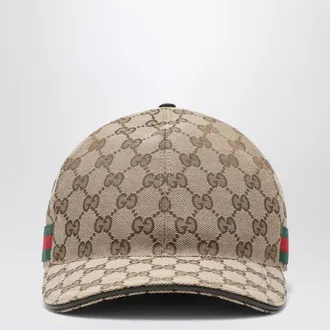 Gucci Beige baseball cap with GG pattern