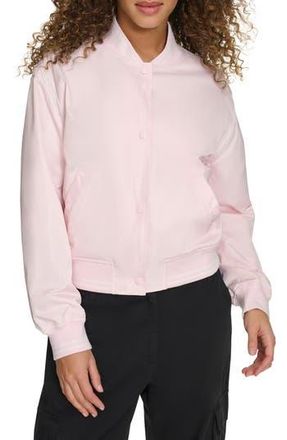 Champion Crop Varsity Jacket in Lt. Pink at Nordstrom Rack, Size X-Small