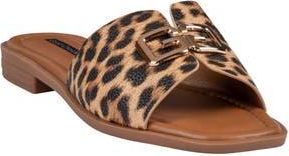 Good Choice Shoes Bergen Hardware Slide Sandal in Leopard at Nordstrom Rack, Size 6.5
