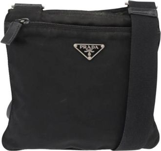 Prada Pre-owned Nylon Cross Body Bag - Dames - Vintage Schoudertas - Zwart - ONE Size - Nylon - Vintage