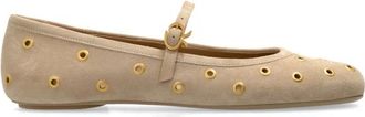 Gianvito Rossi Ballerinas, female, Beige, Size: 6 US Suede ballet flats