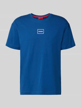 HUGO BOSS Regular Fit T-Shirt aus Baumwoll-Mix Modell LAZE T-SHIRT in Royal, Gr&ouml;&szlig;e XXL