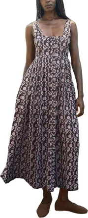 Ace & Jig Ginger Button Front Ankle Length Dress in Hydrangea at Nordstrom, Size Xx-Small