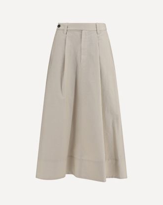 Brunello Cucinelli Cotton poplin Skirt with monili detail Female 42