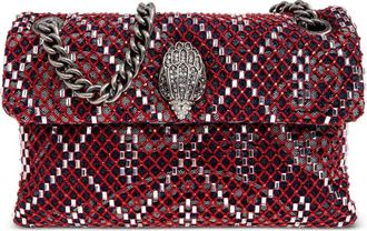 Kurt Geiger Borsa a tracolla Kensington mini con cristalli - Rosso