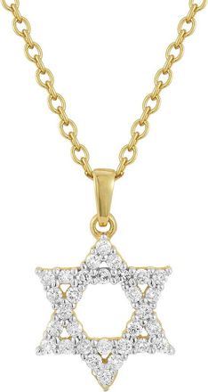 I.Reiss Company 14K 0.36 ct. tw. Diamond Star of David Necklace