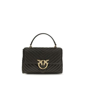 Pinko Bicolor Calf Leather Bos Taurus Womens Handbag