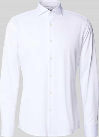 HUGO BOSS Slim Fit Businesshemd aus atmungsaktivem Material Modell P-HANK-SPREAD in Weiss, Gr&ouml;&szlig;e 38