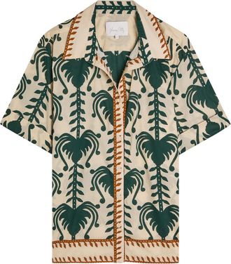 Johanna Ortiz Salty Promises Printed Cotton Shirt - Beige - 10 (UK12 / M)